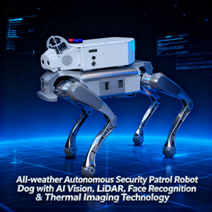 Четырехкратный инспекционный робот собака PLC, автономный патруль безопасности на весь день, с лидаром, распознаванием лица, тепловизором IP54 - Product Image 4