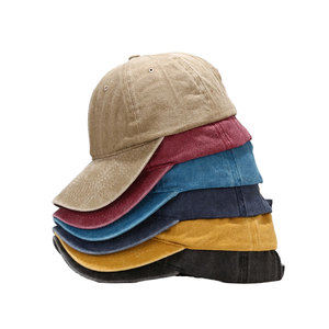 Gorra de Béisbol Unisex de Perfil Bajo, Ajustable, de Algodón Lavado, Estilo Golf, con Hebilla Dorada de Cobre Estilo Urbano - Product Image 1