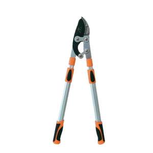 กรรไกรตัดกิ่งแบบยืดหดได้เสริมความแข็งแรง 102 ซม. เหล็กกล้าคาร์บอน ปากฉลาม เคลือบเทฟลอนสีส้ม อุปกรณ์ตัดแต่งกิ่ง - Product Image 1