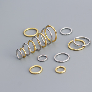 Anting-anting FUAMAY untuk tulang rawan 6mm 8mm 10mm 12mm, anting hidung untuk wanita, berlapis emas dan perak - Product Image 5