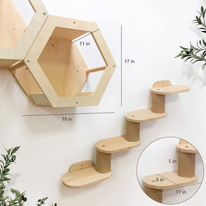 Árbol para gatos colgante de madera, escalera para gatos, estante para gatos, poste para gatos, juguete para mascotas, cama para gatos de interior - Product Image 1