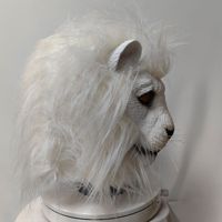 Nouveau Masque de Lion Animal Sauvage Deluxe, Masque de Fête Amusant et Réaliste de Tête Entière de Lion, Accessoire de Cosplay Animal Nouveauté pour Halloween pour Adulte