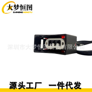 Conector de Luz Direccional Delantera para Jeep Wrangler, Arnés de Cableado 68065016AB Negro, Repuesto para Reparación - Product Image 2
