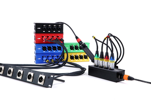 RJ45 Extender, 4 kênh RJ45 trên XLR DMX pháo 6.35mm Mạng Cáp Extender, Splitter XLR hộp sân khấu - Product Image 5