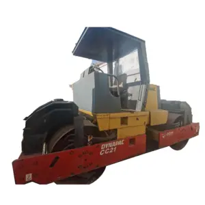 Used original DYNAPAC CC21 road roller with good engine for sale in a few working times