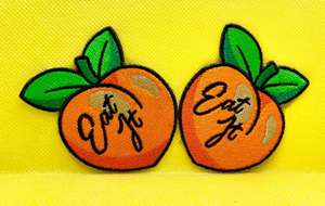 Eat It Iron on Parche bordado 3x2,5 pulgadas Parches bordados adhesivos audaces y divertidos - Product Image 2