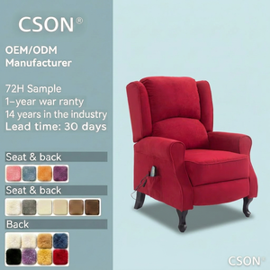 Sillón con Brazos de Tela de Diseño Moderno para Sala de Estar, Dormitorio, Uso en Hoteles - Silla Reclinable de Descanso - Product Image 1