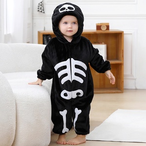 Traje de Halloween Michley para Bebé, Estilo <span class=keywords><strong>Calavera</strong></span>, para Cosplay, Manga Larga, Práctico para Cambiar Pañales - Product Image 1