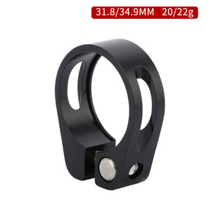 Fahrrad-Sattelstützenklemme 31,8mm 34,9mm Aluminiumlegierung <span class=keywords><strong>MTB</strong></span> Sattelrohrklemme Schwarz/Rot/Silber - Product Image 4