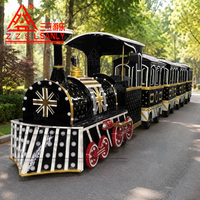 Train électrique sans rail à batterie pour parc d'attractions, train routier pour attraction touristique, prix d'usine, à vendre