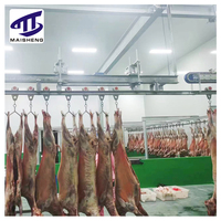 Maisheng Machine d'abattage halal pour moutons et chèvres, Équipement d'abattoir, Ligne de convoyage de carcasses, Ligne d'abattage de moutons