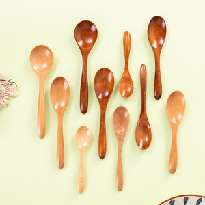 Grande cuillère à nouilles en bois de hêtre classique, écologique, à long manche, cuillère à soupe, cuillère de cuisine, louche - Product Image 1