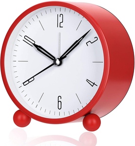 Đồng hồ báo thức thạch anh hiện đại siêu im lặng không tích tắc hiển thị kỹ thuật số Đồng hồ bàn nhỏ cho phòng ngủ giường phòng bàn vật liệu pha lê - Product Image 2