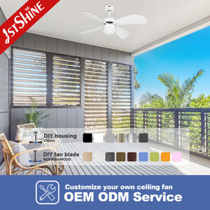 1stshine Luz de ventilador de techo Impermeable 6 velocidades Fácil de limpiar Al Aire Libre Eléctrico Regulable Led Luz de ventilador de techo - Product Image 4