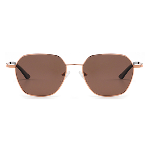 Rectangle Full Rim <b>Sunglasses</b> Unisex Adult UV400 Protection Fashion Style <b>Gradient</b> Lenses Metal Frame - Product Image 6