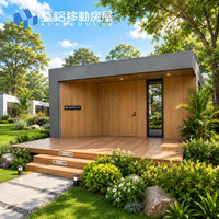 Maison Modulaire Préfabriquée de 40 pieds en Aluminium, Personnalisable Clé en Main, avec Chambre, Salle de Bain, Salon et Terrasse, pour Commandes en Gros
