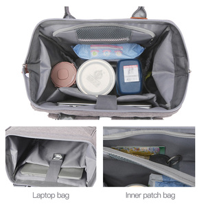 Gran capacidad <span class=keywords><strong>panaleras</strong></span> Maman wickeltasche personalizar impermeable SAC a Langer USB elegante pañal momia mochila bebé bolsa de pañales - Product Image 2