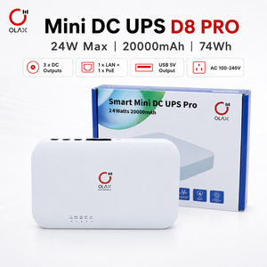 อุปกรณ์จ่ายไฟสำรองสำหรับ D-8 olax PoE PRO อุปกรณ์จ่ายไฟสำรอง MINI UPS DC 12V เอาต์พุตสูงสุด20000mAh แบตเตอรี่สำรองแบบพกพา - Product Image 2