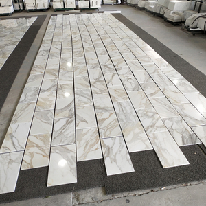 Azulejos de Mármol Calacatta Gold Italiano de 12x12 Pulgadas, Grosor de 10 mm, Marca Goldtop, OEM/ODM, Modernos, Pulidos, para Pisos y Paredes Interiores de Baños - Product Image 1