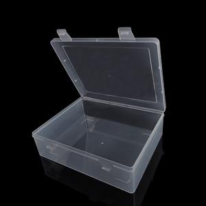 Caja de almacenamiento de plástico transparente 5530, rectangular, 144g, con tapa, para herramientas electrónicas, juguetes, organizador de papelería - Product Image 1