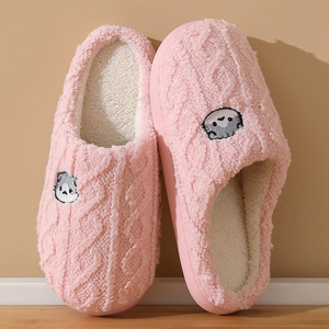 2025 mới nhà mùa đông ấm dép cho phụ nữ mờ dép với lông mềm sang trọng lót phòng ngủ dép cho phụ nữ ấm cúng trong nhà - Product Image 6