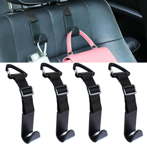 ตะขอแขวนหลังเบาะรถยนต์แบบปรับได้ ทนทาน ทำจากสแตนเลส เหมาะสำหรับแขวนกระเป๋าสตางค์ <span class=keywords><strong>กระเป๋า</strong></span> และของ<span class=keywords><strong>ใช้</strong></span>ขนาดเล็ก - Product Image 1