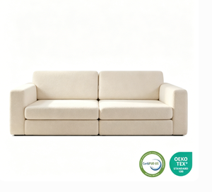 Canapé <span class=keywords><strong>de</strong></span> sol moderne en mousse à mémoire <span class=keywords><strong>de</strong></span> <span class=keywords><strong>forme</strong></span> compressée en boîte, <span class=keywords><strong>fauteuil</strong></span> en éponge douce pour chambre à coucher et coin lecture - Product Image 3