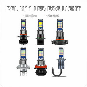 หลอดไฟตัดหมอก LED รุ่นใหม่ PEL H7/H11 3030 24SMD 12V สีขาว ไฟ DRL สำหรับไฟหน้ารถยนต์ - Product Image 2