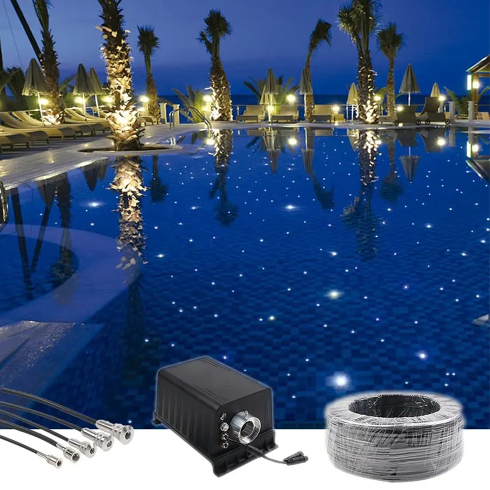Underwater Light Fiber Optic Swimming Pool Waterproof Twinkle Star Lighting Kit IP65