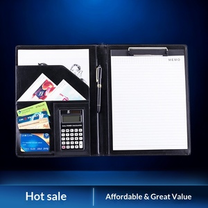 Porte-documents professionnel multifonctionnel en cuir A4 -001 pour négociations commerciales, documents contractuels, impression personnalisable - Product Image 2