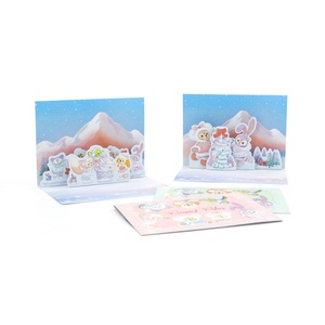 Ensemble de cartes de vœux en carton 300 g/m², boîte de cartes de Noël avec enveloppe pour cadeau de fête - Product Image 2