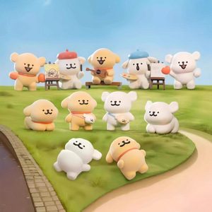 Bán buôn 8 cái/bộ 5-10cm <span class=keywords><strong>maltese</strong></span> Kawaii tượng mô hình PVC hành động hình đồ chơi - Product Image 4