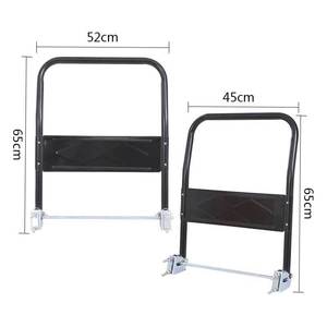 Junxia Folding Handle 52cm 45cm Metal Pushcart Pull Rod For Flatbed Cart <b>Mop</b> Trolley - Product Image 2