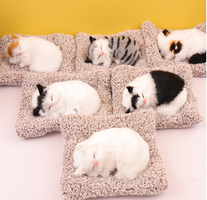 All'ingrosso di simulazione gatto morbido peluche gattino per bambini regalo di carbone attivo decorazione per tavolo per auto peluche gatto addormentato giocattolo - Product Image 4