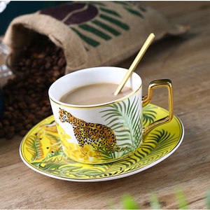 New Royal Fantasy Jungle Kitchen Accessories Luxury Bone China <b>Tea</b> Sets - Product Image 4