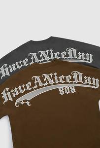 सादा रंग ओवरसाइज टी-शर्ट मैन स्ट्रीटवियर कस्टम मुद्रित ग्राफिक टी-शर्ट थोक शर्ट निर्माता पुरुषों गर्मियों के कपड़े - Product Image 6