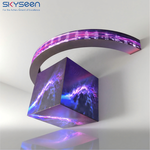 Pantallas LED Impermeables Personalizadas de Fábrica, Pantalla Compuesta en Forma de Cubo, Pantalla de Video a Color, Señalización <span class=keywords><strong>Digital</strong></span> Publicitaria - Product Image 2
