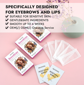 Kit de <span class=keywords><strong>cire</strong></span> <span class=keywords><strong>froide</strong></span> pour le visage et les <span class=keywords><strong>sourcils</strong></span> Waxkiss, nouveau design 2025, pour le façonnage des <span class=keywords><strong>sourcils</strong></span> et des lèvres, kit de <span class=keywords><strong>cire</strong></span> dépilatoire - Product Image 6