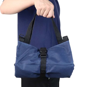 Canvas Tool Bag With 4 Zippered Pockets Foldable Portable Storage Simple Style Beige Color - Product Image 3
