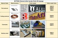 Señales publicitarias Letras de aluminio para exteriores Máquina dobladora de letras de canal 3D