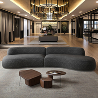 Canapé modulable quatre places avec rembourrage en éponge, design moderne pour hôtel et appartement, tissu compressible sous vide, ensemble de loisirs