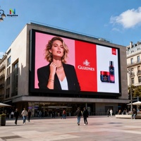 P5 P6.67 Tam Renkli Büyük Boy 4K Dış Mekan Led Reklam Ekranı 96X96 P5 LED Dış Mekan Ekranları Yol Kenarı için