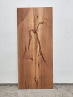 Table à manger moderne de luxe en bois de chêne massif avec bord naturel et résine époxy, assemblée pour salon, bar à domicile et usage domestique