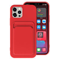 Étui élégant multicolore pour téléphone portable, coque dépolie pour iPhone, avec porte-cartes intégré, offre spéciale