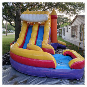Castillo Inflable con Tobogán de Agua y <span class=keywords><strong>Piscina</strong></span> de Chapoteo para Diversión Veraniega - Product Image 2