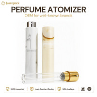 Atomiseur de parfum en plastique coloré unique, dégradé marron avec couvercle doré, flacons vides en verre de 8 ml et 10 ml pour huile de parfum