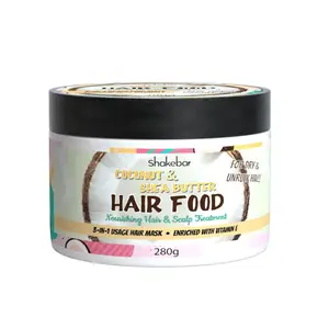 Creme de tratamento de cabelo personalizável, venda quente de alimentos para cabelo africano