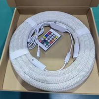 Usine de source Bandes flexibles à 360 degrés Ws2811 RGB 5V Silicone Flex Woven Led Neon Tube Strip Lights