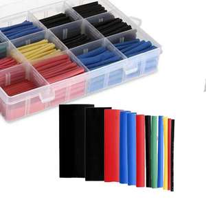 Juego de Tubos Termocontraíbles de Colores, Suministro de Fábrica, 560 Piezas, Tamaños 2:1, Tubo Termocontraíble Aislante, Tubo Termocontraíble Negro para Mascotas - Product Image 3