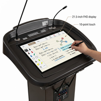 Podio Digital Inteligente Electrónico para Maestros con Micrófono, de Alta Calidad y Personalizable para Iglesias